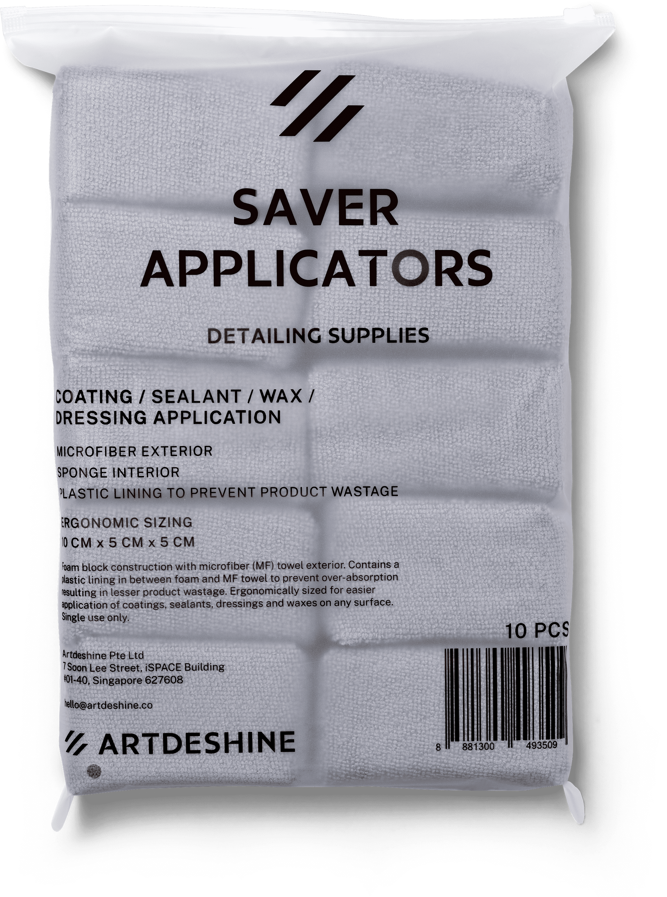 ARTDESHINE | Coating SAVER APPLIKATOR | Mikrofaser | 10er-Pack