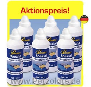 Petzoldt's® | Spezial-Waschmittel für Microfasertücher | 6x 500ml